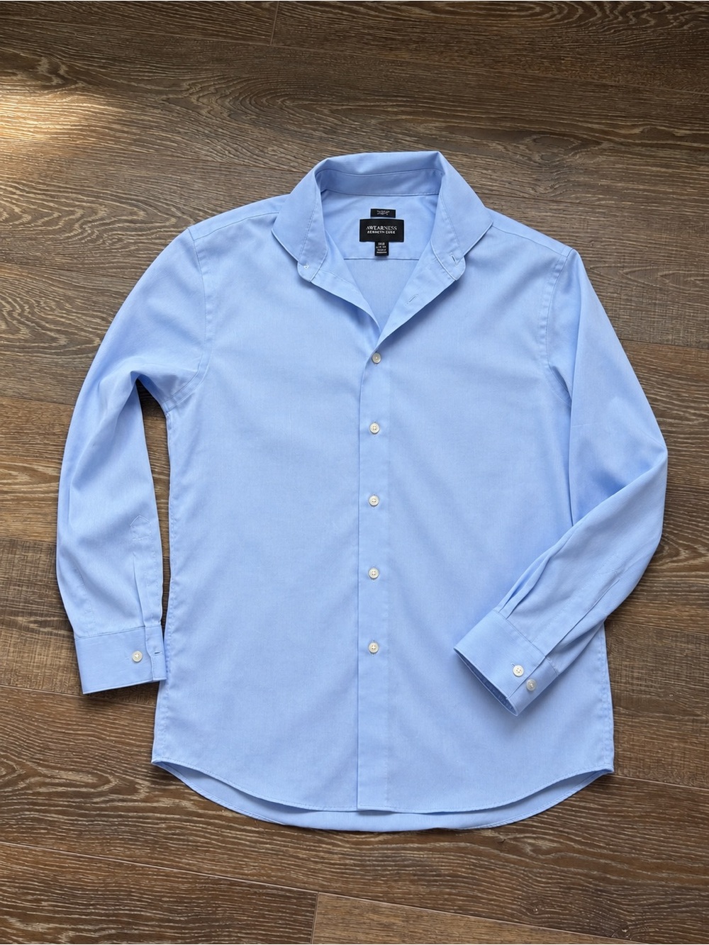 Kenneth Cole Light Blue Men’s Long-Sleeve Dress Shirt